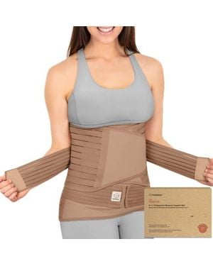 KeaBabies Revive 3-In-1 Postpartum Recovery Support Belt - Gray