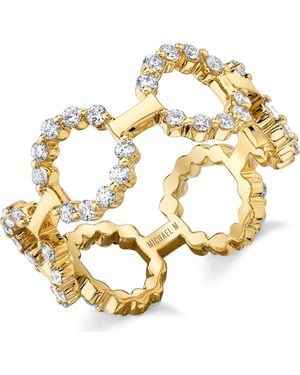 Michael M Cloud Infiniti Band Ring - Metallic