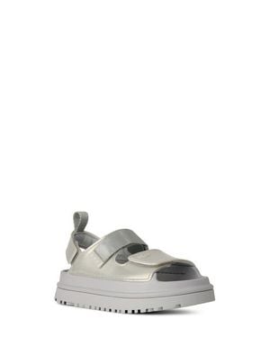 UGG Kids' Goldenglow Glossy Sparkles Water Friendly Sandal - White