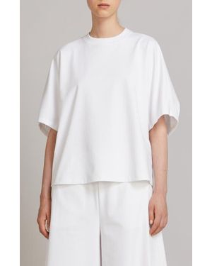 MM by Max Mara Cellula Crewneck Top - White