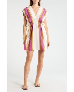 Elan V-Neck Cover-Up Dress - Pink