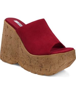 Zigi Zhamira Platform Wedge Sandal - Red