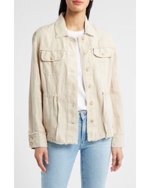 Tommy Bahama Two Palms Linen Utility Jacket - Natural