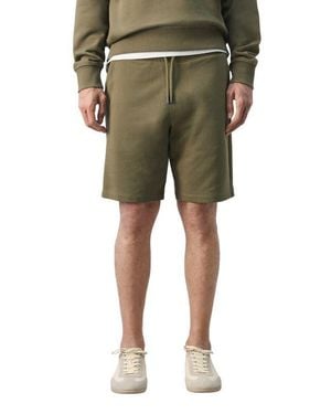 Mango Cotton Drawstring Shorts - Green