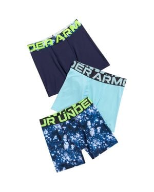 Under Armour Kids' Assorted 3-Pack Ua Performance Tech Boxer Briefs - Blue