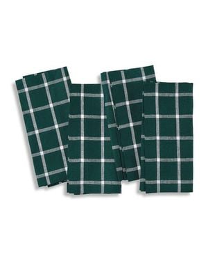 Solino Home Linen Dinner Napkins Set Of 4, 20 X 20 - Green