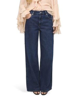 Mango Low Rise Wide Leg Jeans - Blue