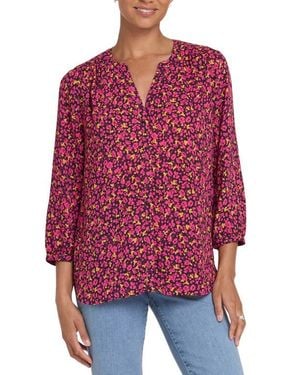 NYDJ Pintuck Top - Red