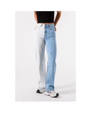 Dr. Denim Echo High Straight Rigid Jeans - Blue