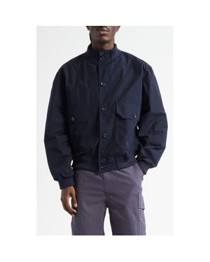 Palmes Water Repellent Nylon Jacket - Blue