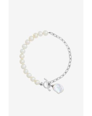 Dower & Hall Timeless Keshi Pearl Chain Bracelet - White