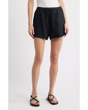 Rails Jenner Linen Drawstring Shorts - Black