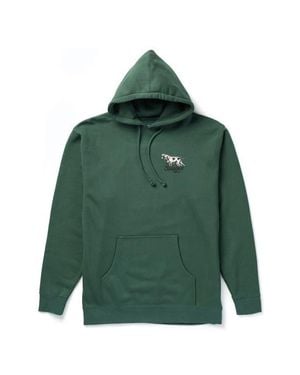 Seager Co. Pointed Cotton Blend Graphic Hoodie - Green