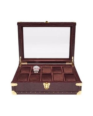 Rapport Brompton Optic Ten Watch Box - Brown