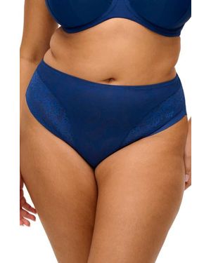 Elomi Nerina High Leg Briefs - Blue