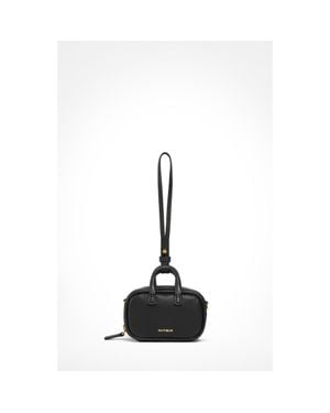 Aviteur Mini Maia Calfskin Bag - Black