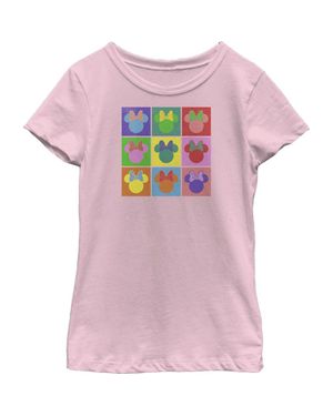 Mickey & Friends Girls' Warhol Minnie Graphic Tee - Pink
