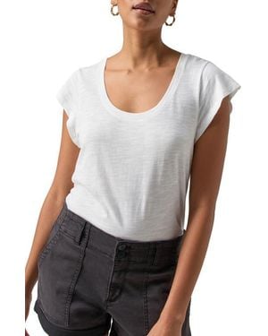 Sanctuary West Side Scoop Neck T-Shirt - White