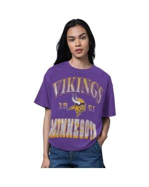 Starter Minnesota Vikings Oversized Hall Of Fame T-Shirt - Purple