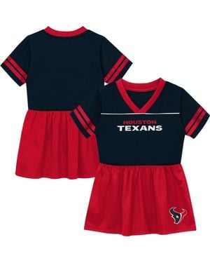 Outerstuff Toddler Houston Texans Stadium Lights V-Neck Fashion Football Jersey Dress - Red