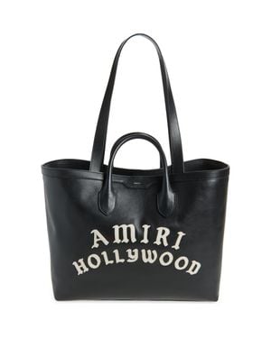Amiri Hollywood Leather Tote - Black