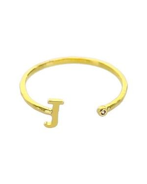 Panacea Initial Ring - Yellow