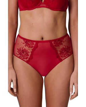 Simone Perele Intrigue Floral Embroidered Briefs