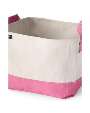 Lands' End Large Canvas Storage Tote - Pink