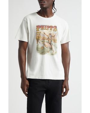 Phipps Fish Rider Graphic T-Shirt - White