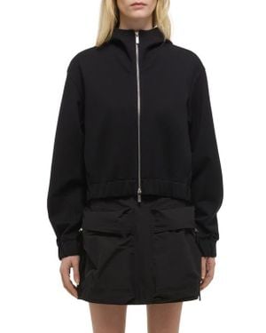 Helmut Lang Hooded Front Zip Jacket - Black