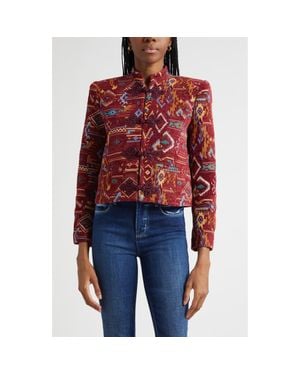 L'Agence Asha Military Jacket - Red