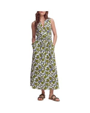 Boden Delphine Print Sleeveless Jersey Midi Dress - Green