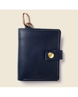 Casupo Wallet With Snap And Key Ring - Blue