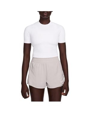 Nike Zenvy Dri-Fit Rib T-Shirt - White