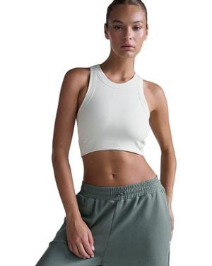 2XU Fluid Tencel Ribbed Crop Tank - Blue