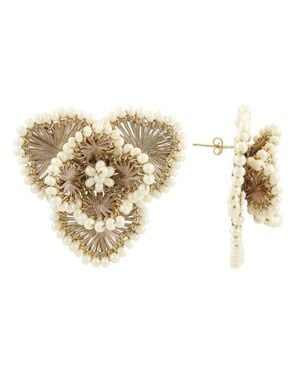 LOTT.gioielli Ce Si Flower Earring L - Metallic