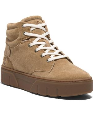 Timberland Laurel High Top Platform Sneaker - Brown