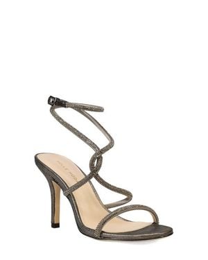 Pelle Moda Kaleah Crystal Strappy Sandal - Metallic