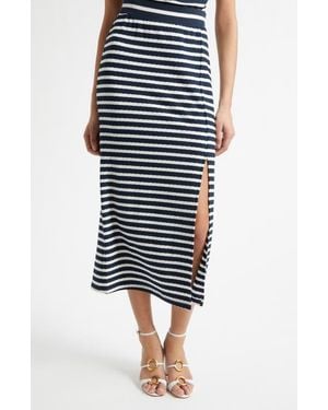 Ramy Brook Stripe Maxi Skirt - Black
