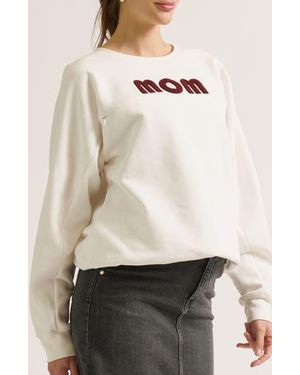Cache Coeur Mom Maternity & Nursing Sweatshirt - Natural