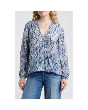 Apny Printed Top - Blue