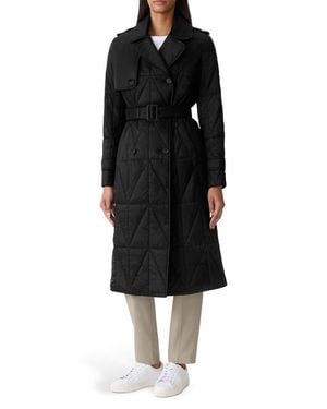 Mackage Mavis Quilted Trench Coat - Black