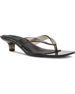 Steve Madden Tracie Kitten Heel Flip Flop - Gray