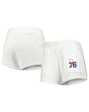 Concepts Sport Philadelphia 76Ers Sunray Shorts - White
