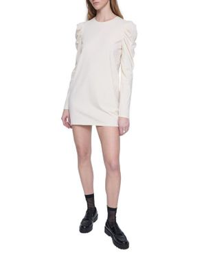 Rebecca Minkoff Janine Puff Long Sleeve Cotton Jersey Minidress - White