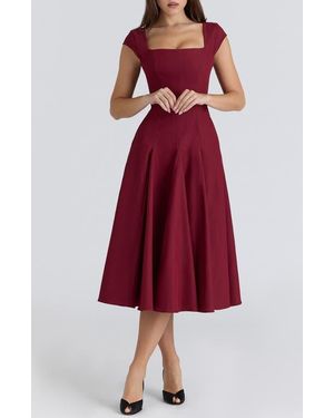 slim fit dress slacks Black Faux Leather Spaghetti Strap Gold Chain Lace Up Double Slit Dress main image 0