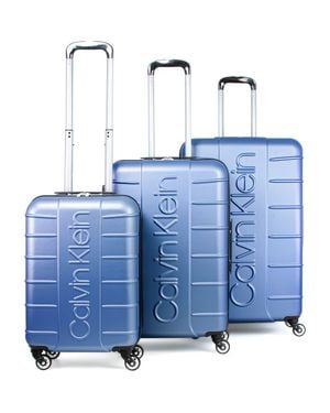Calvin Klein Bowery 3 Piece Luggage Set - Blue
