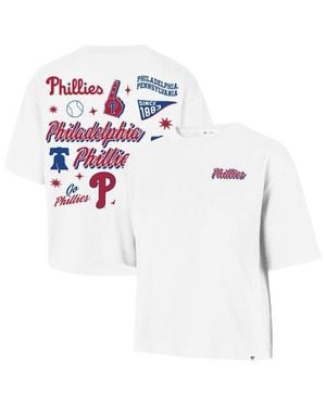 '47 Philadelphia Phillies Collage Script Reed City T-Shirt - White
