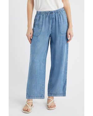Beach Lunch Lounge Asthin Chambray Drawstring Pants - Blue