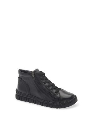 BOTTER Leather High Top Sneaker - Black